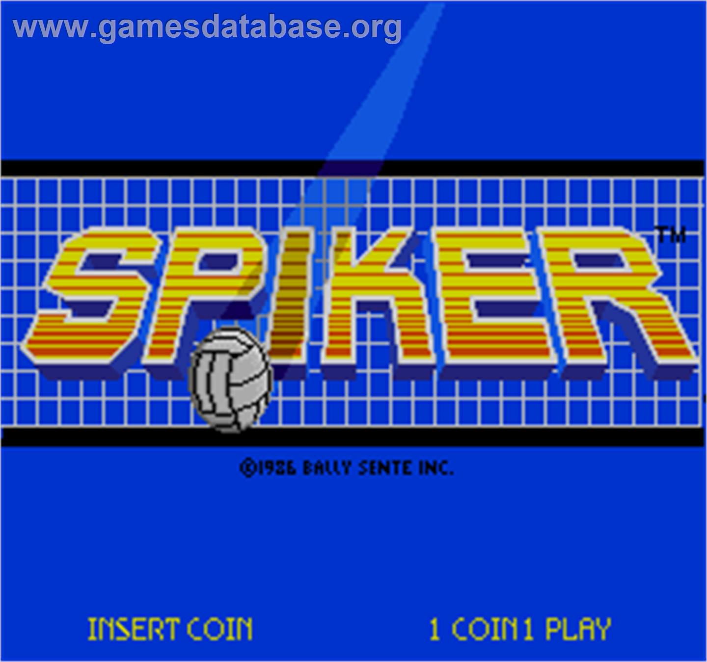 Spiker - Arcade - Artwork - Title Screen