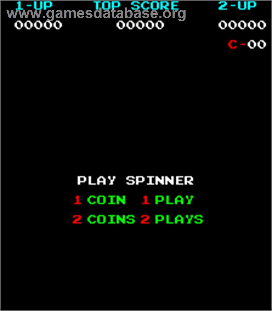 Spinner - Arcade - Artwork - Title Screen