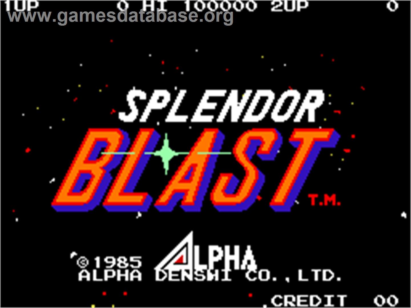 Splendor Blast - Arcade - Artwork - Title Screen