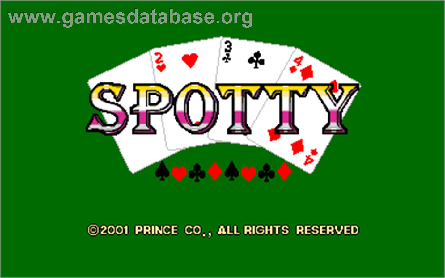 Spotty - Arcade - Artwork - Title Screen