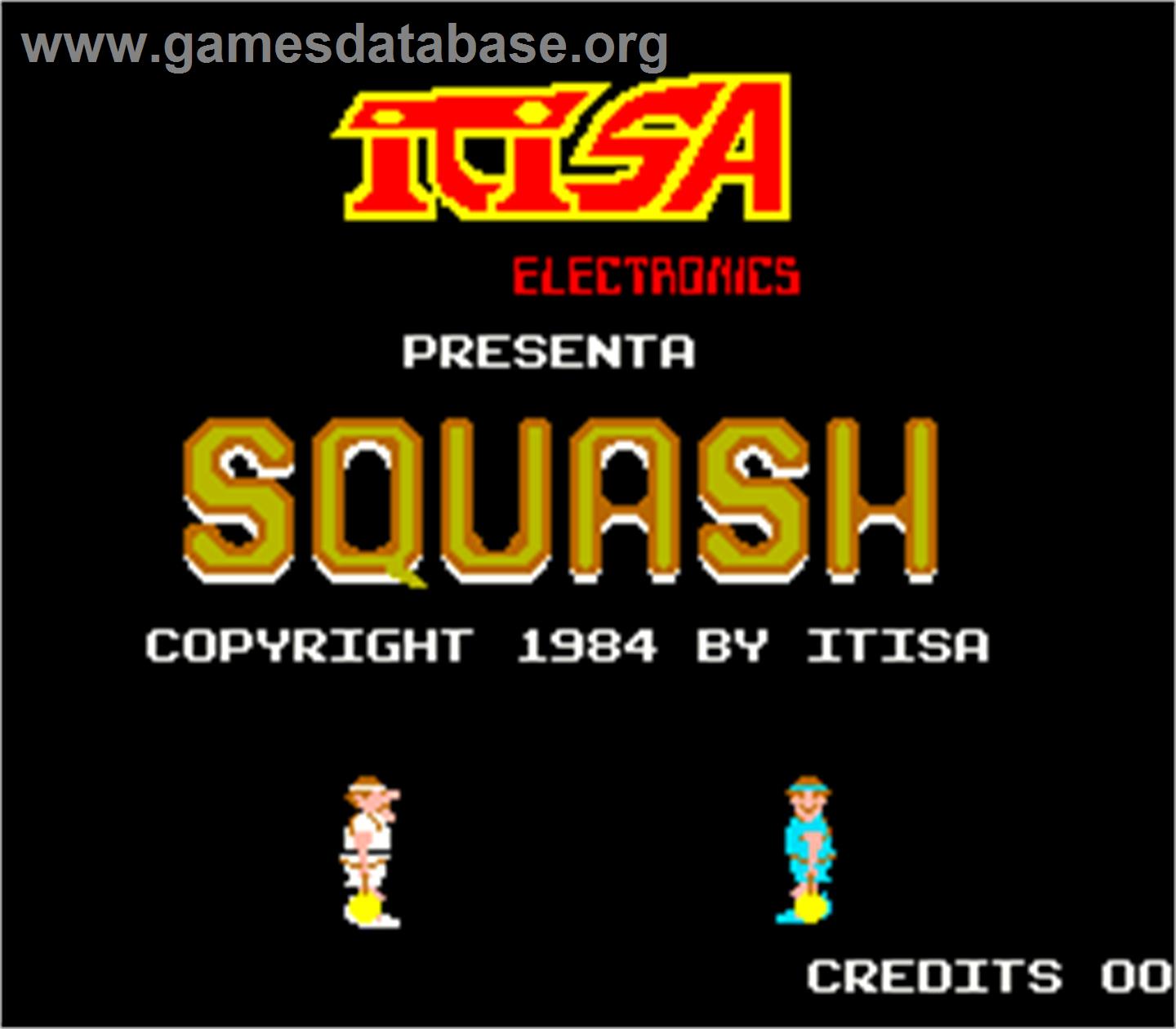 Squash - Arcade - Artwork - Title Screen