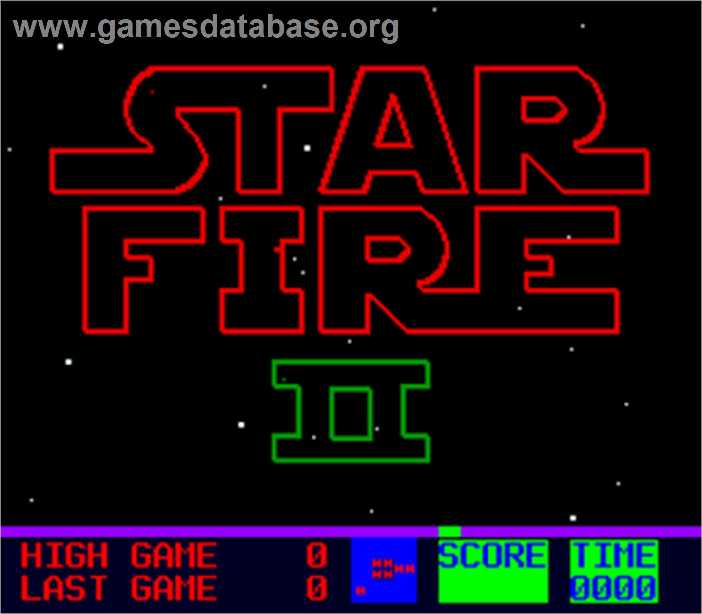 Star Fire 2 - Arcade - Artwork - Title Screen