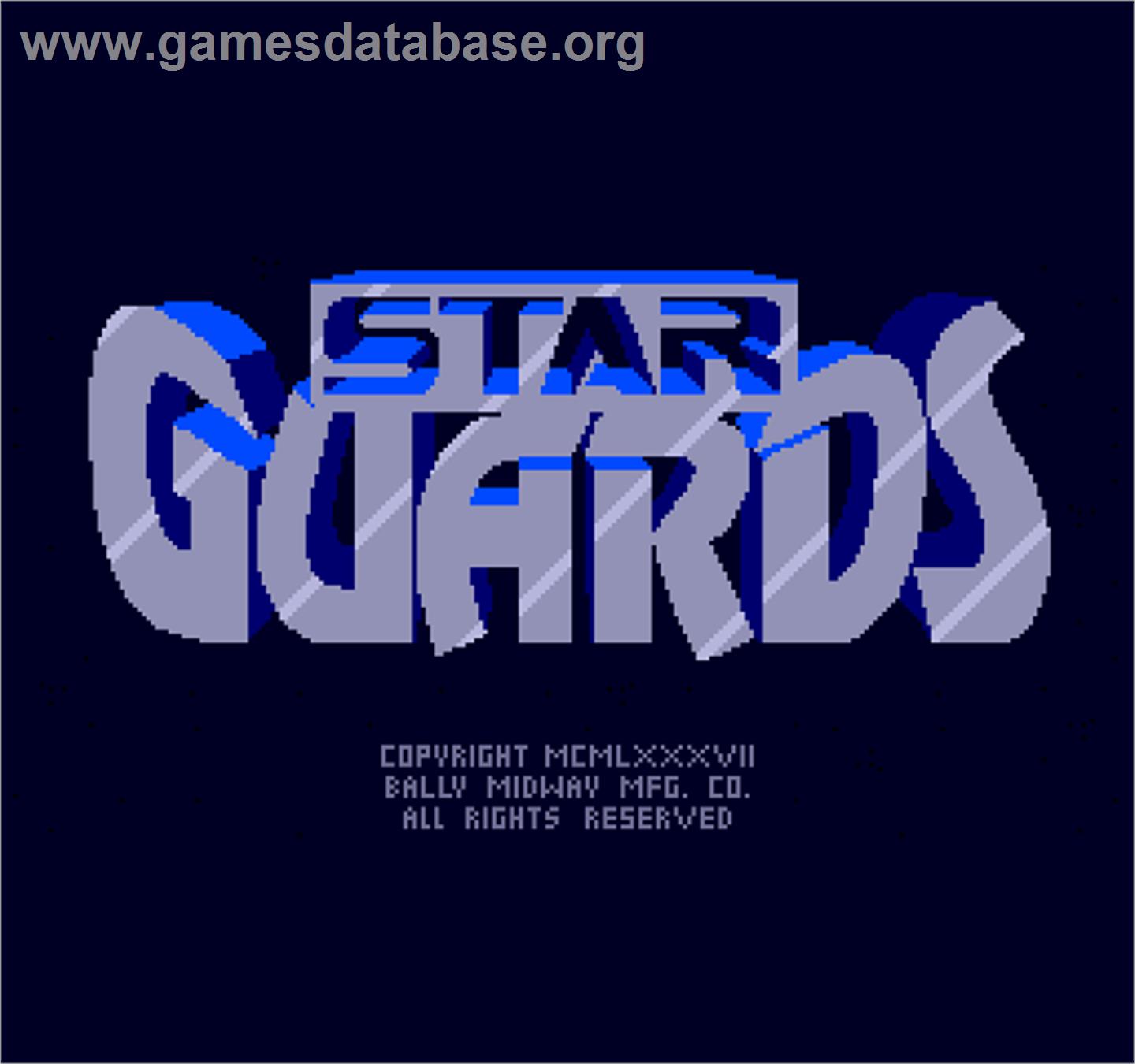 Star Guards - Arcade - Artwork - Title Screen
