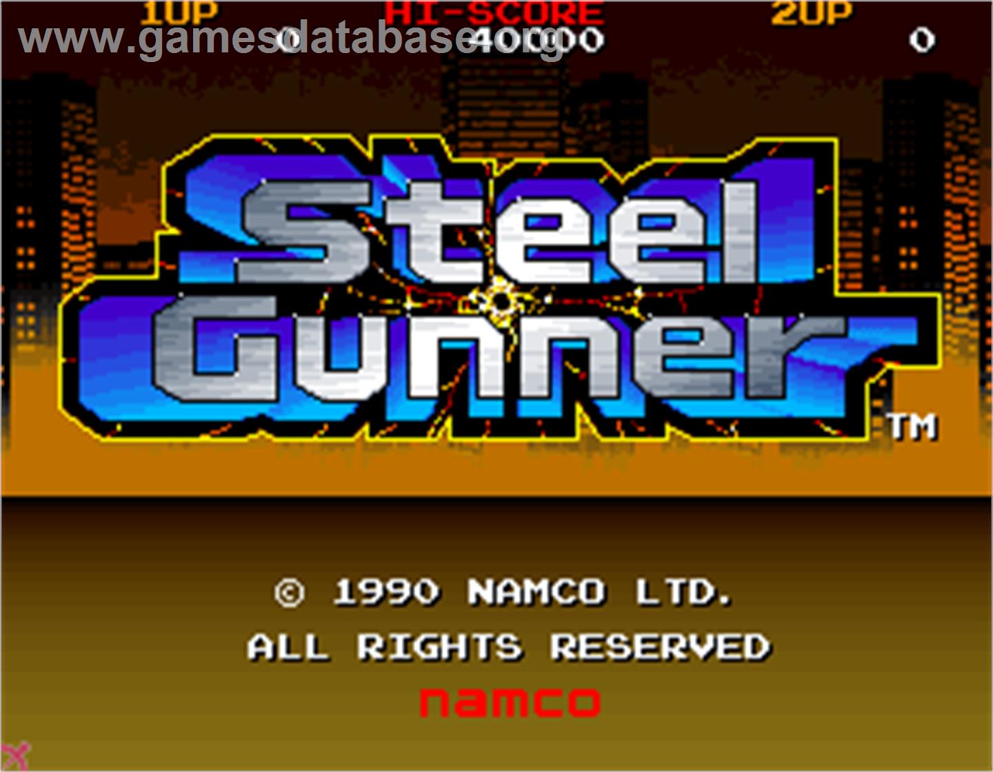 Steel Gunner - Arcade - Artwork - Title Screen