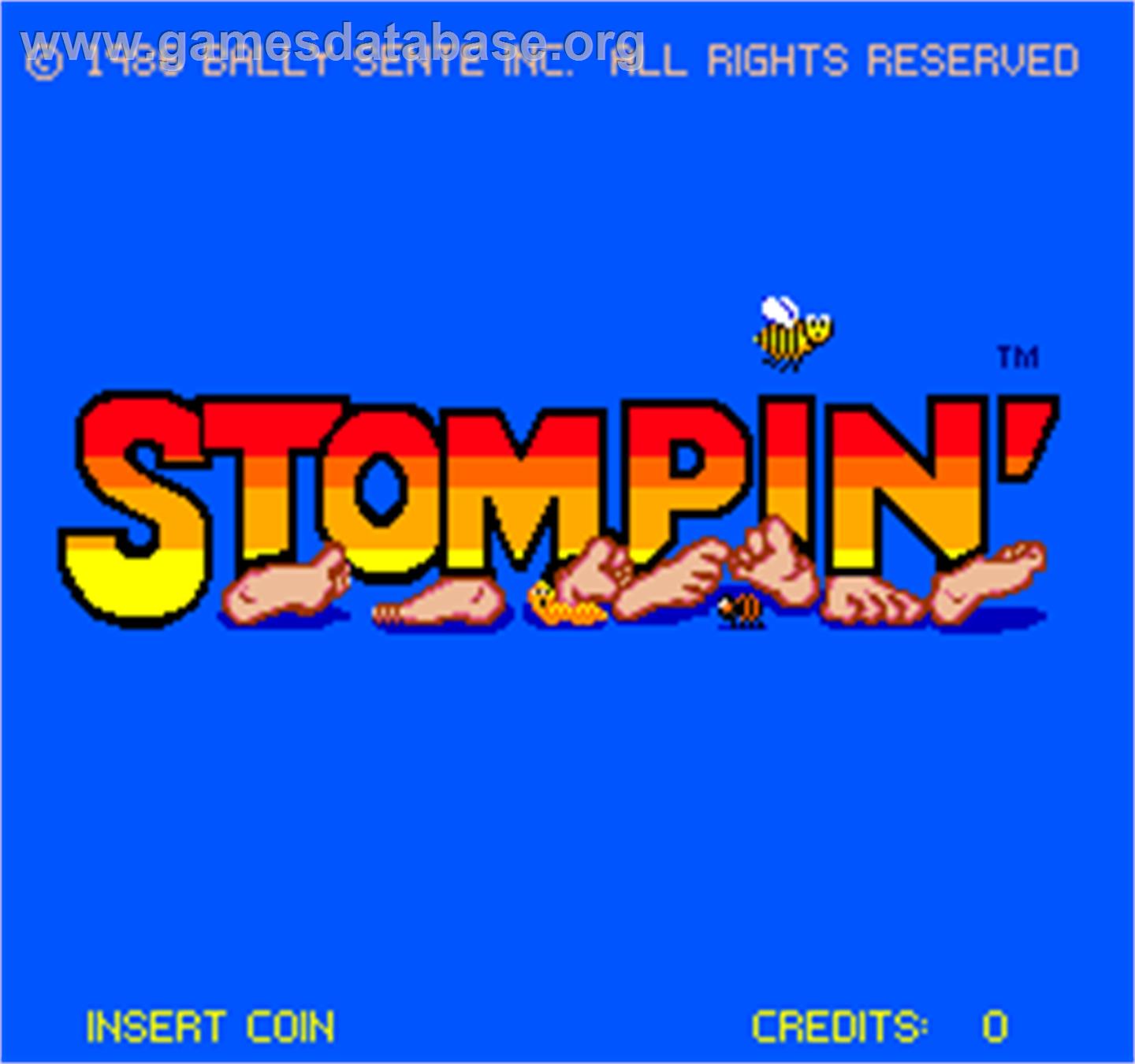 Stompin' - Arcade - Artwork - Title Screen