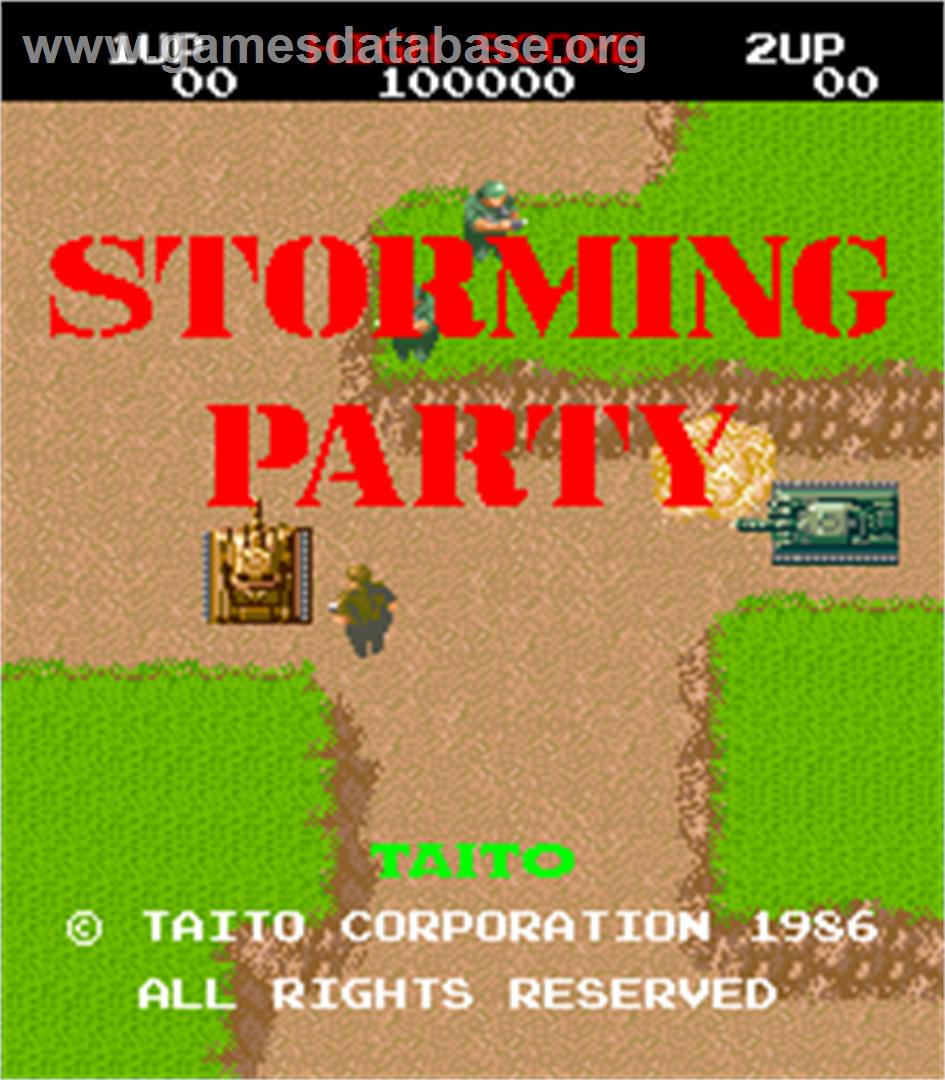 Storming Party / Riku Kai Kuu Saizensen - Arcade - Artwork - Title Screen
