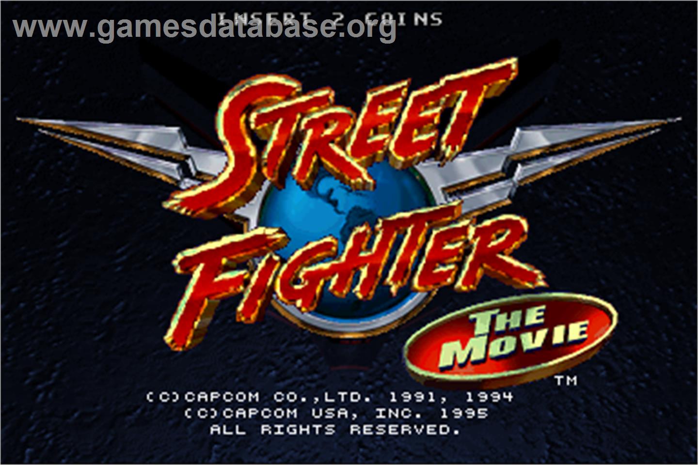 Street Fighter: The Movie - Arcade - Artwork - Title Screen