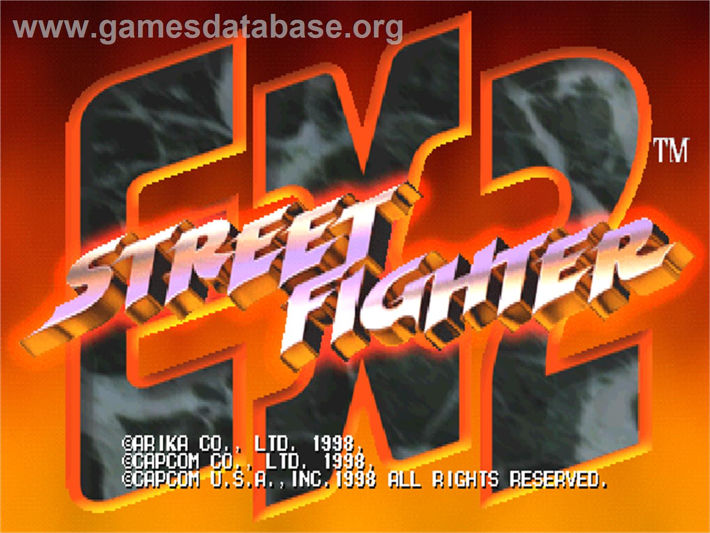 Street Fighter EX 2 - Arcade - Artwork - Title Screen