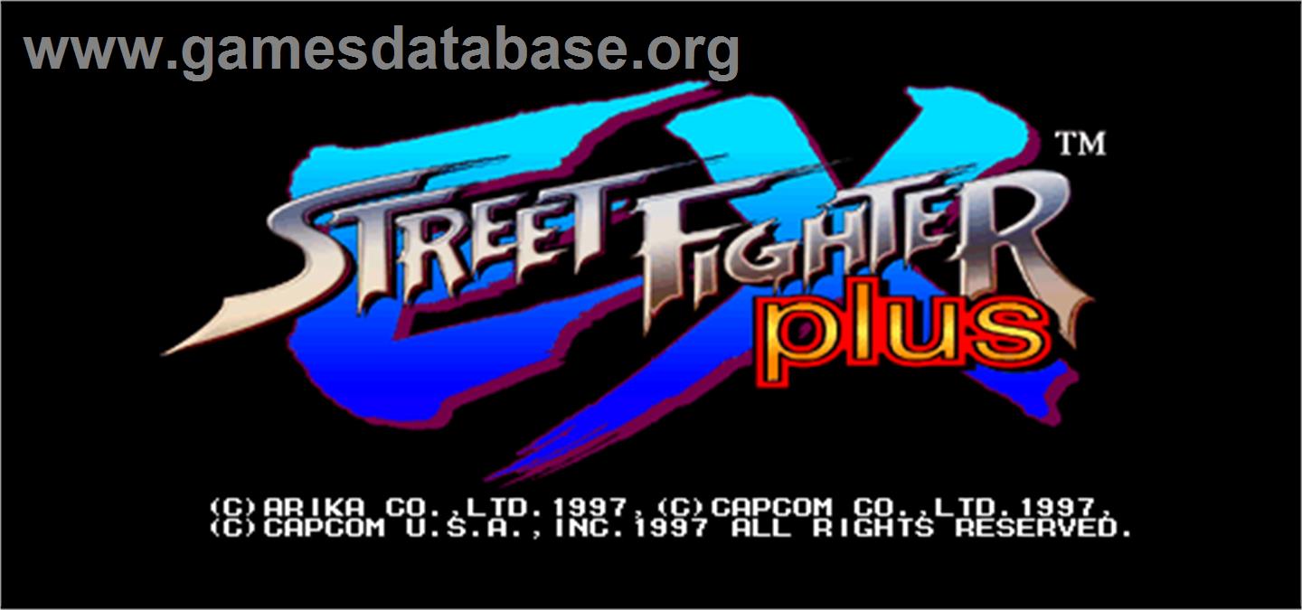 Street Fighter EX Plus - Arcade - Artwork - Title Screen