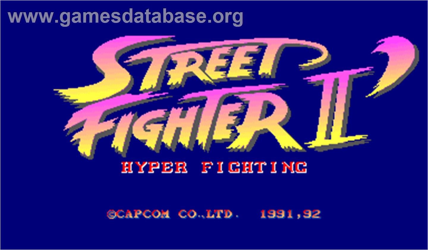 Street Fighter II': Hyper Fighting - Arcade - Artwork - Title Screen