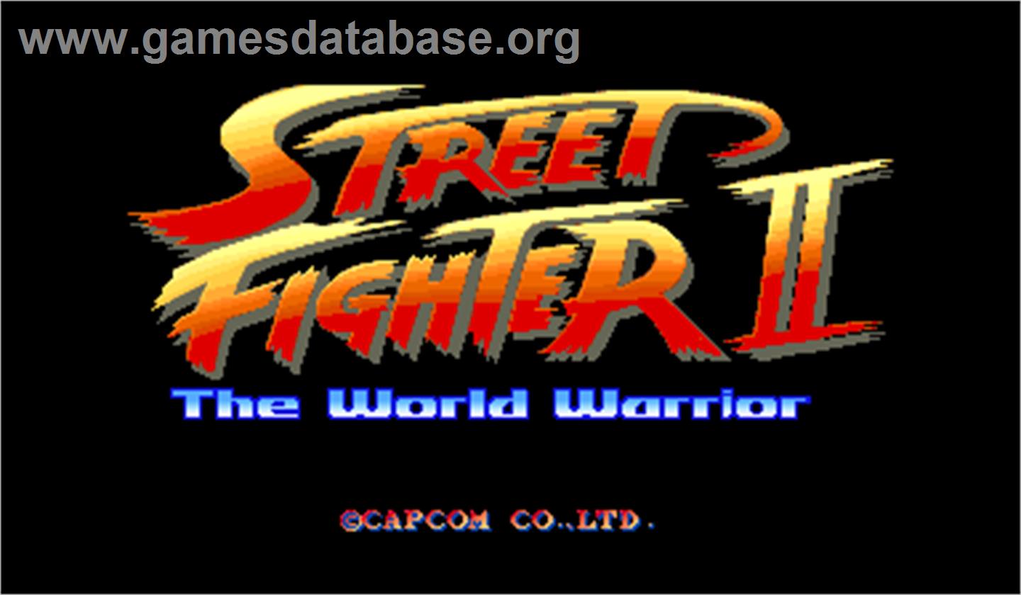 Street Fighter II: The World Warrior - Arcade - Artwork - Title Screen