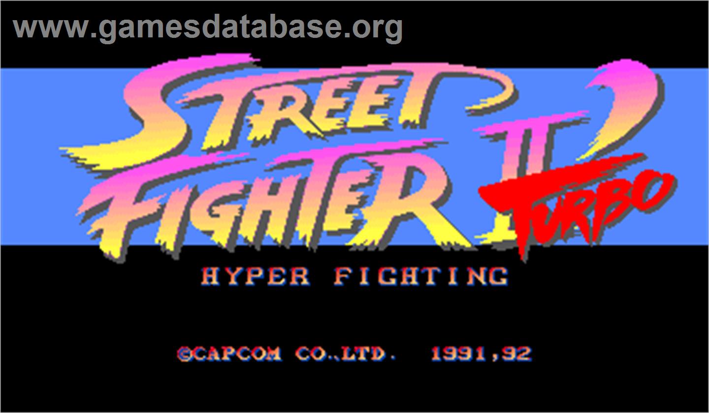 Street Fighter II' Turbo: Hyper Fighting - Arcade - Artwork - Title Screen