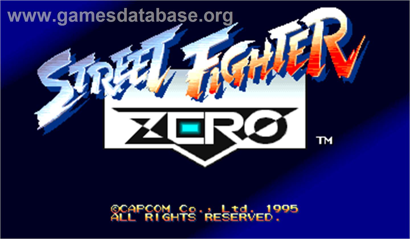Street Fighter Zero - Arcade - Artwork - Title Screen