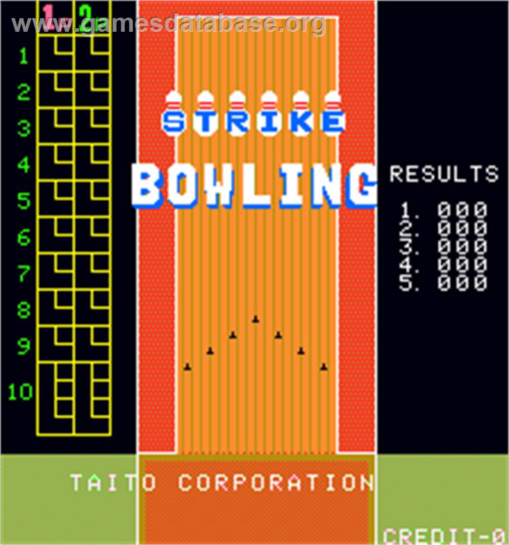 Strike Bowling - Arcade - Artwork - Title Screen