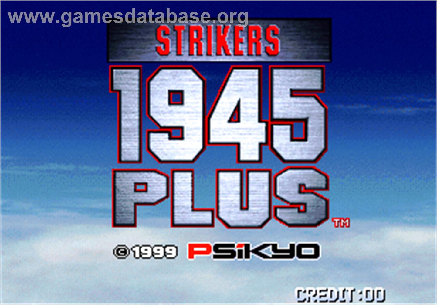Strikers 1945 Plus - Arcade - Artwork - Title Screen