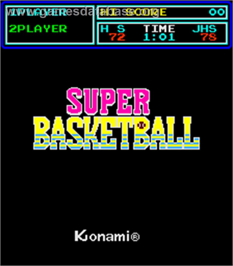 Super Basketball - Arcade - Artwork - Title Screen