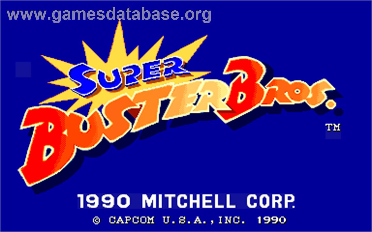 Super Buster Bros. - Arcade - Artwork - Title Screen