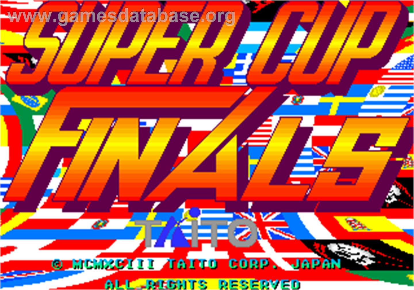 Super Cup Finals - Arcade - Artwork - Title Screen