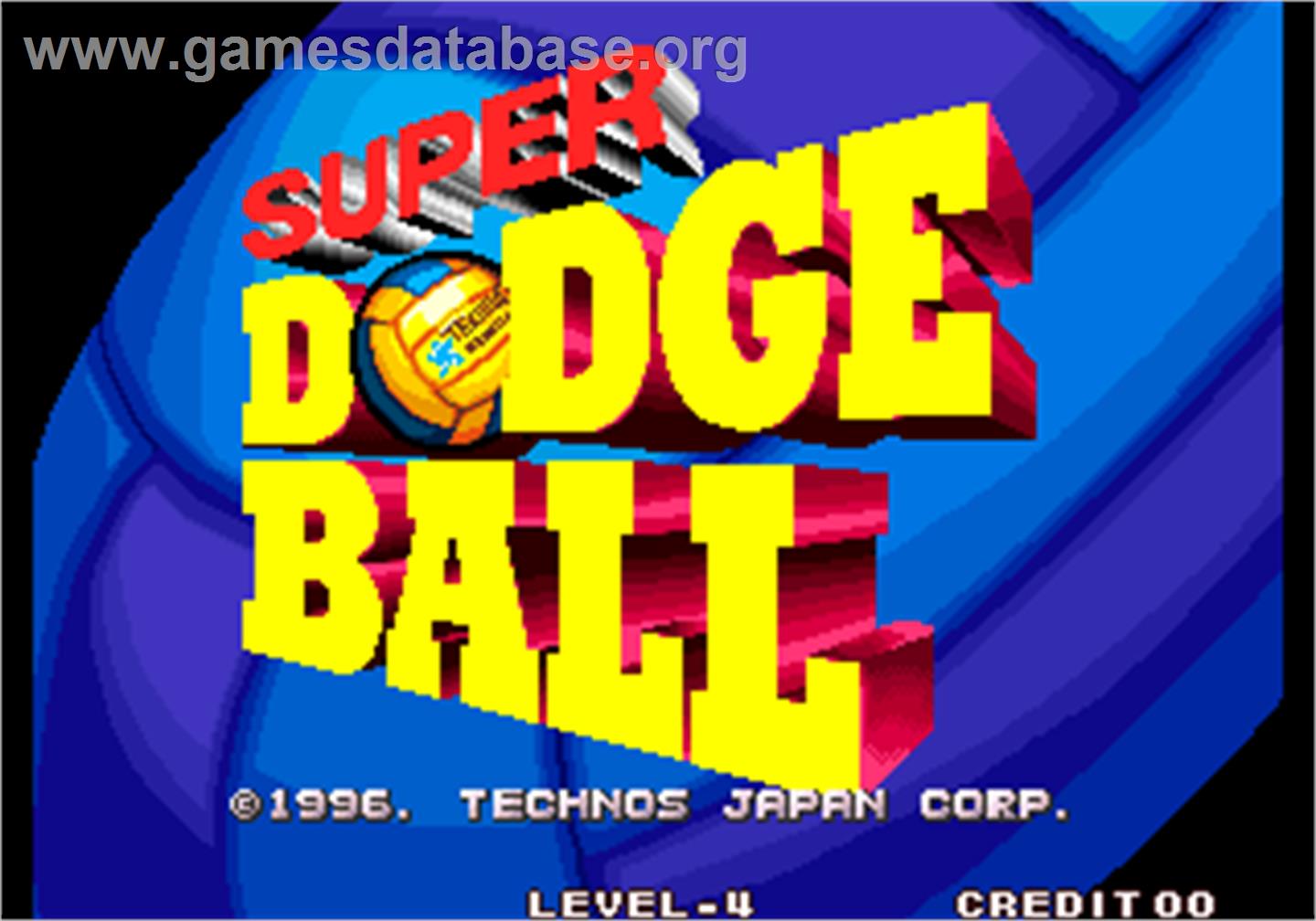 Super Dodge Ball / Kunio no Nekketsu Toukyuu Densetsu - Arcade - Artwork - Title Screen