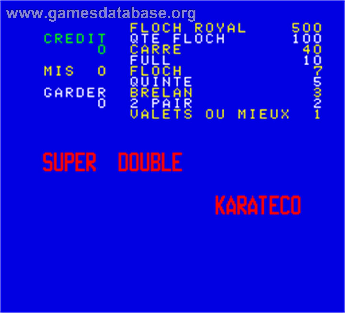 Super Double - Arcade - Artwork - Title Screen