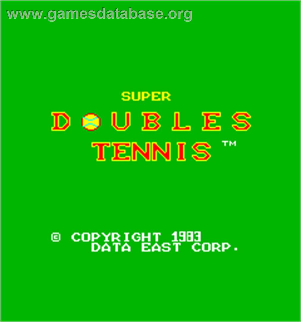 Super Doubles Tennis - Arcade - Artwork - Title Screen