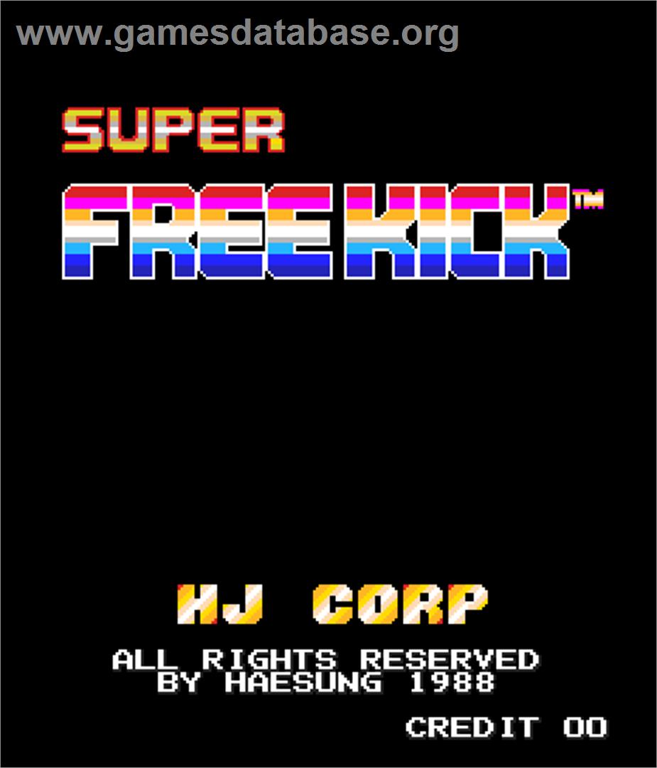 Super Free Kick - Arcade - Artwork - Title Screen