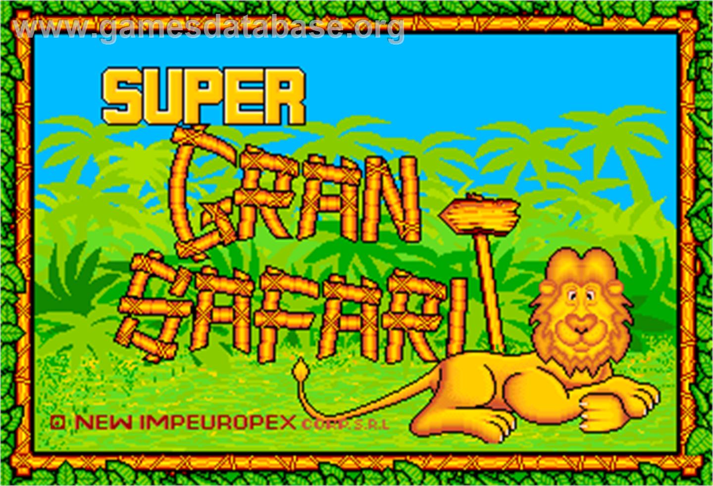 Super Gran Safari - Arcade - Artwork - Title Screen
