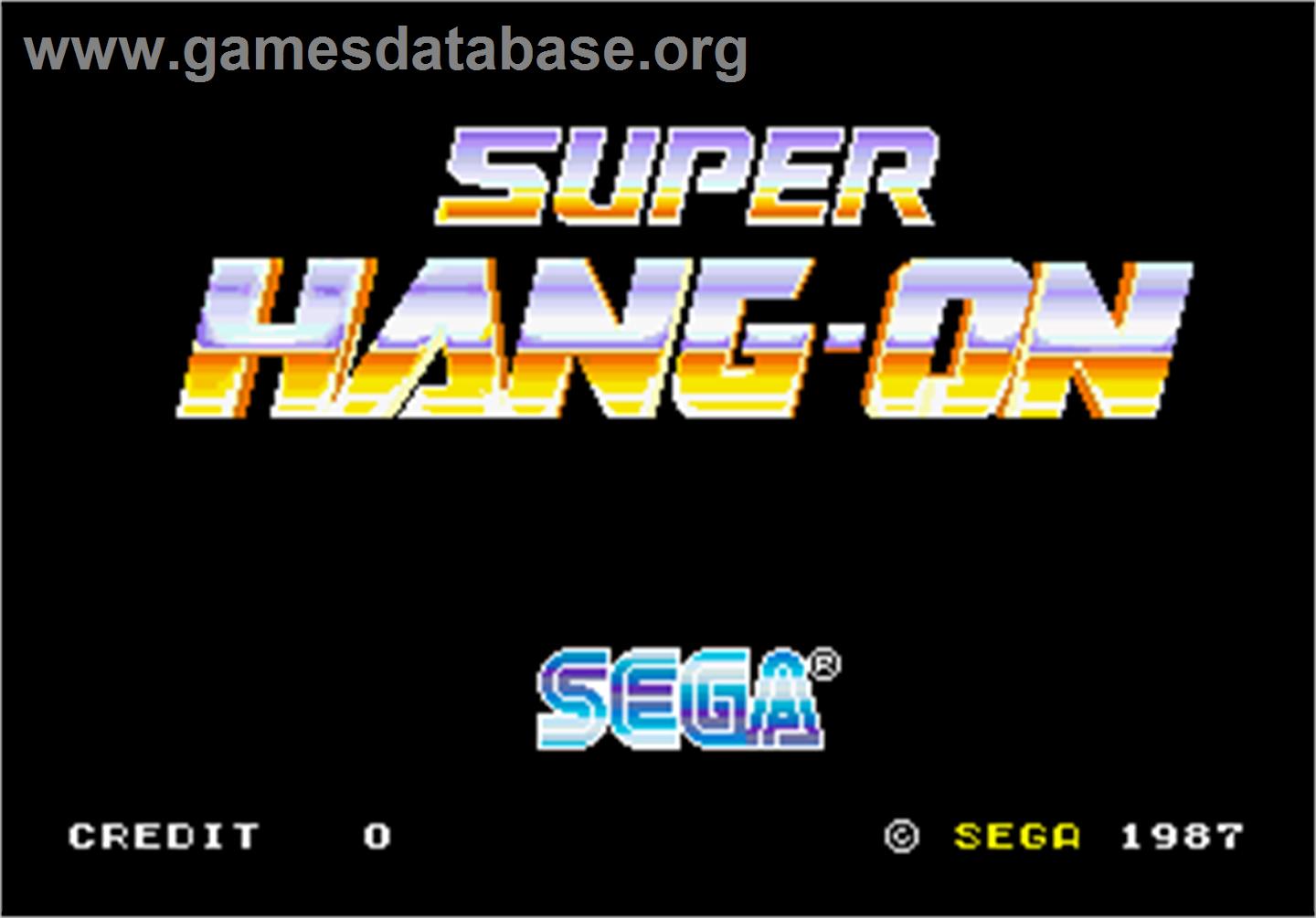 Super Hang-On - Arcade - Artwork - Title Screen