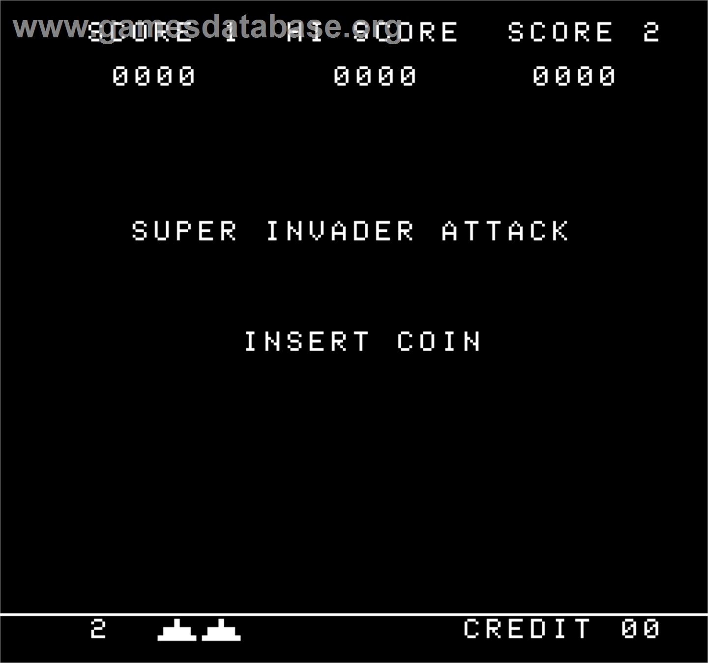 Super Invader Attack - Arcade - Artwork - Title Screen