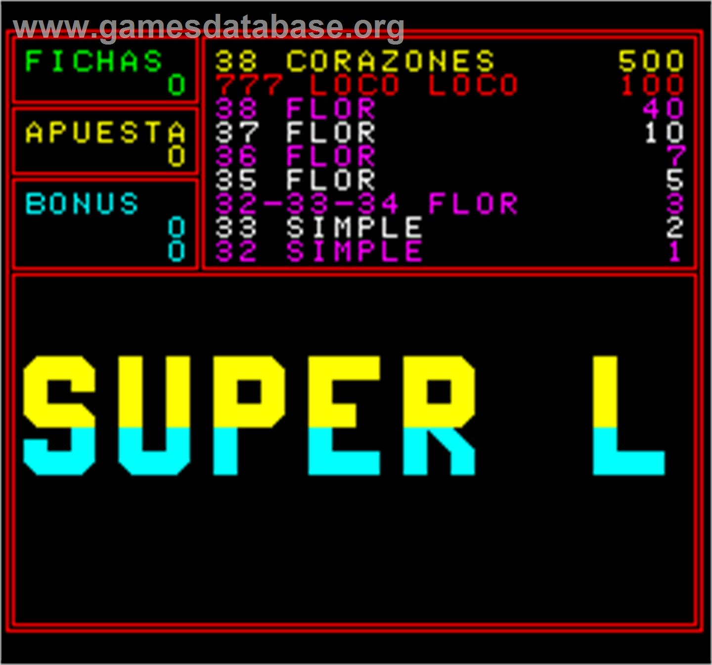 Super Loco 93 - Arcade - Artwork - Title Screen