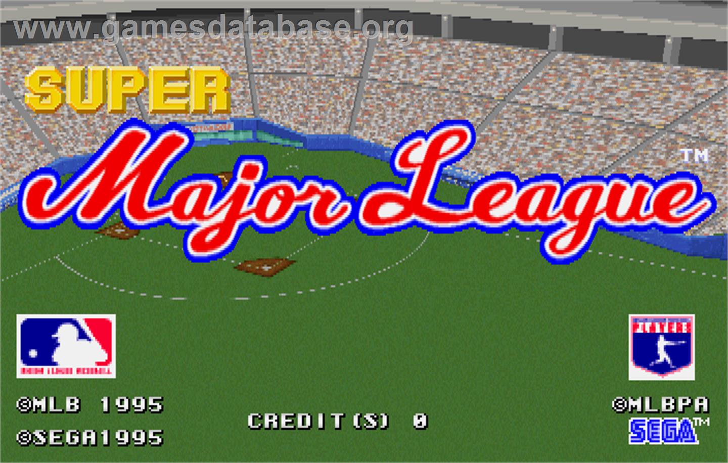 Super Major League - Arcade - Artwork - Title Screen