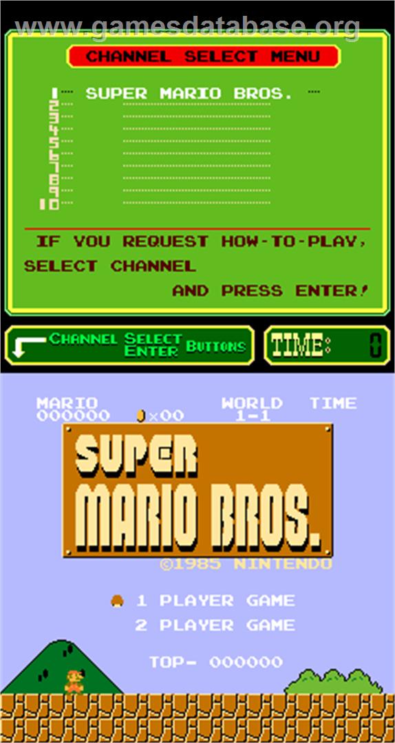 Super Mario Bros. - Arcade - Artwork - Title Screen