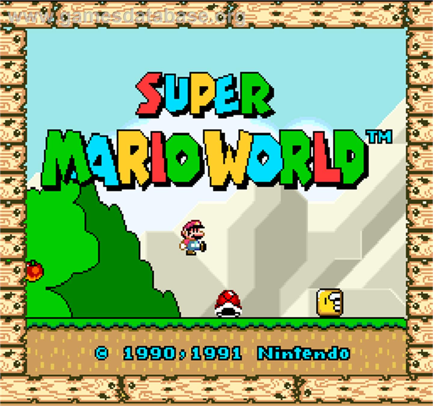 Super Mario World - Arcade - Artwork - Title Screen