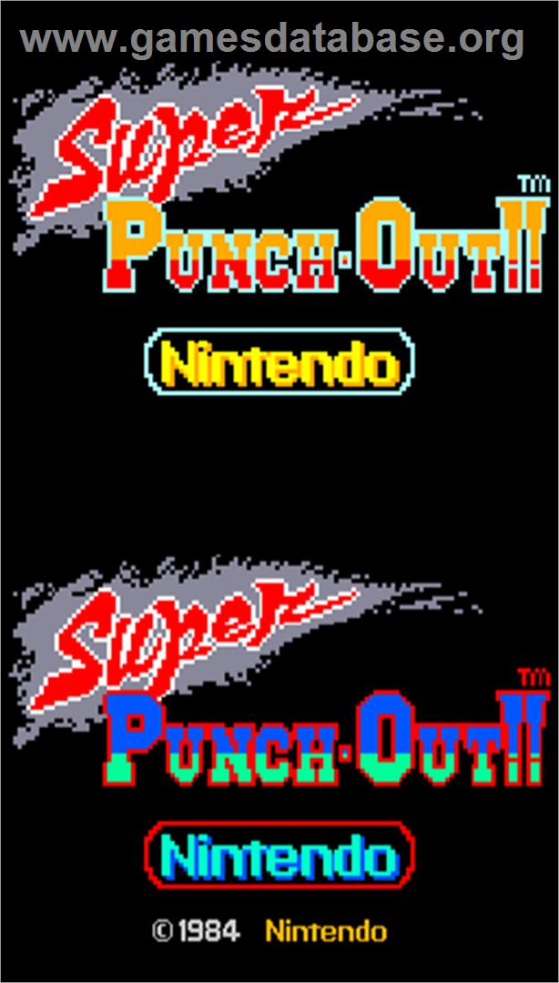 Super Punch-Out!! - Arcade - Artwork - Title Screen
