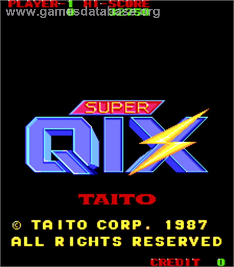 Super Qix - Arcade - Artwork - Title Screen