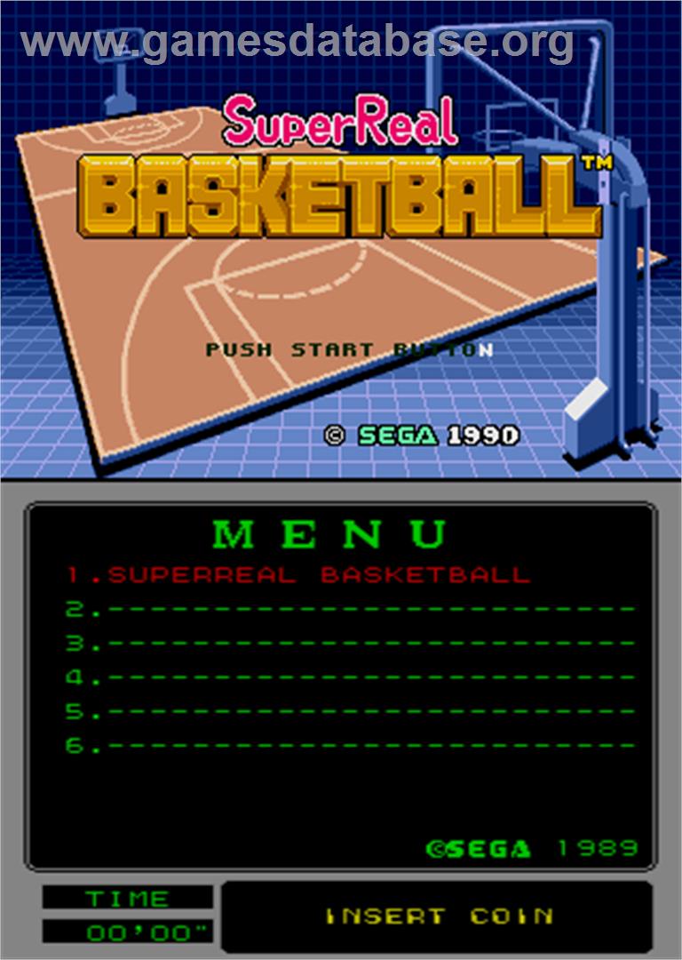 Super Real Basketball - Arcade - Artwork - Title Screen