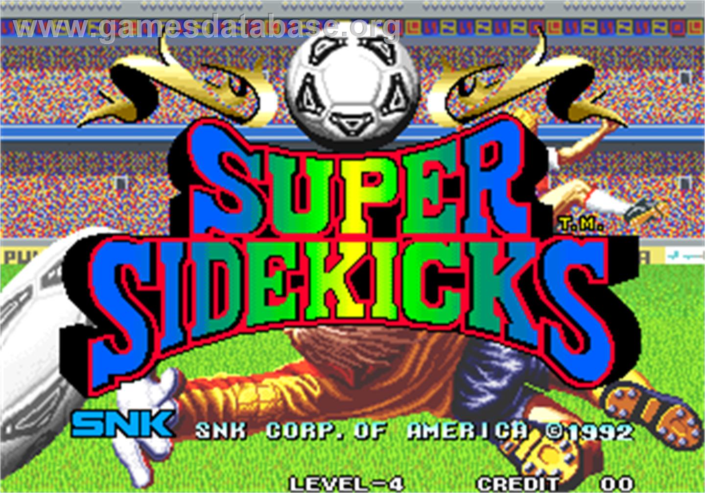 Super Sidekicks / Tokuten Ou - Arcade - Artwork - Title Screen