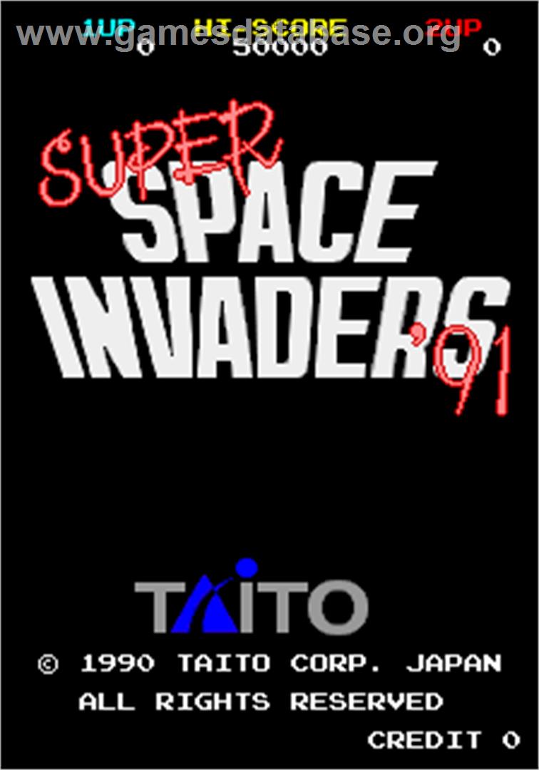 Super Space Invaders '91 - Arcade - Artwork - Title Screen