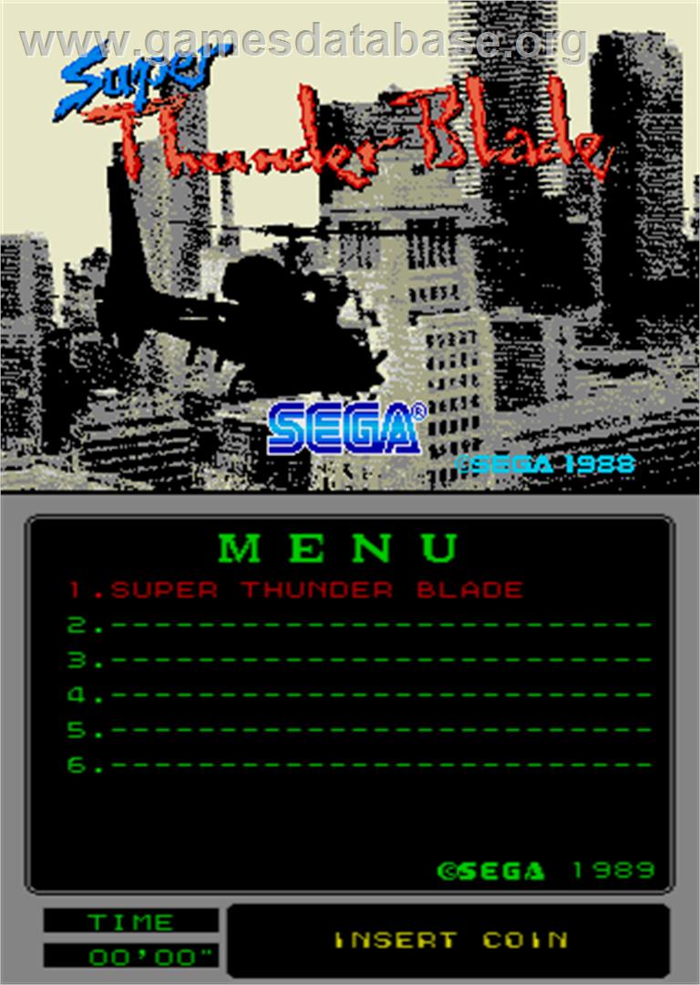 Super Thunder Blade - Arcade - Artwork - Title Screen
