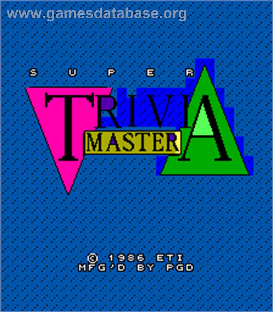 Super Trivia Master - Arcade - Artwork - Title Screen