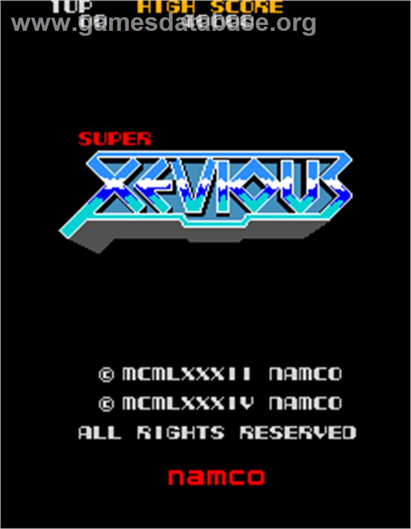 Super Xevious - Arcade - Artwork - Title Screen