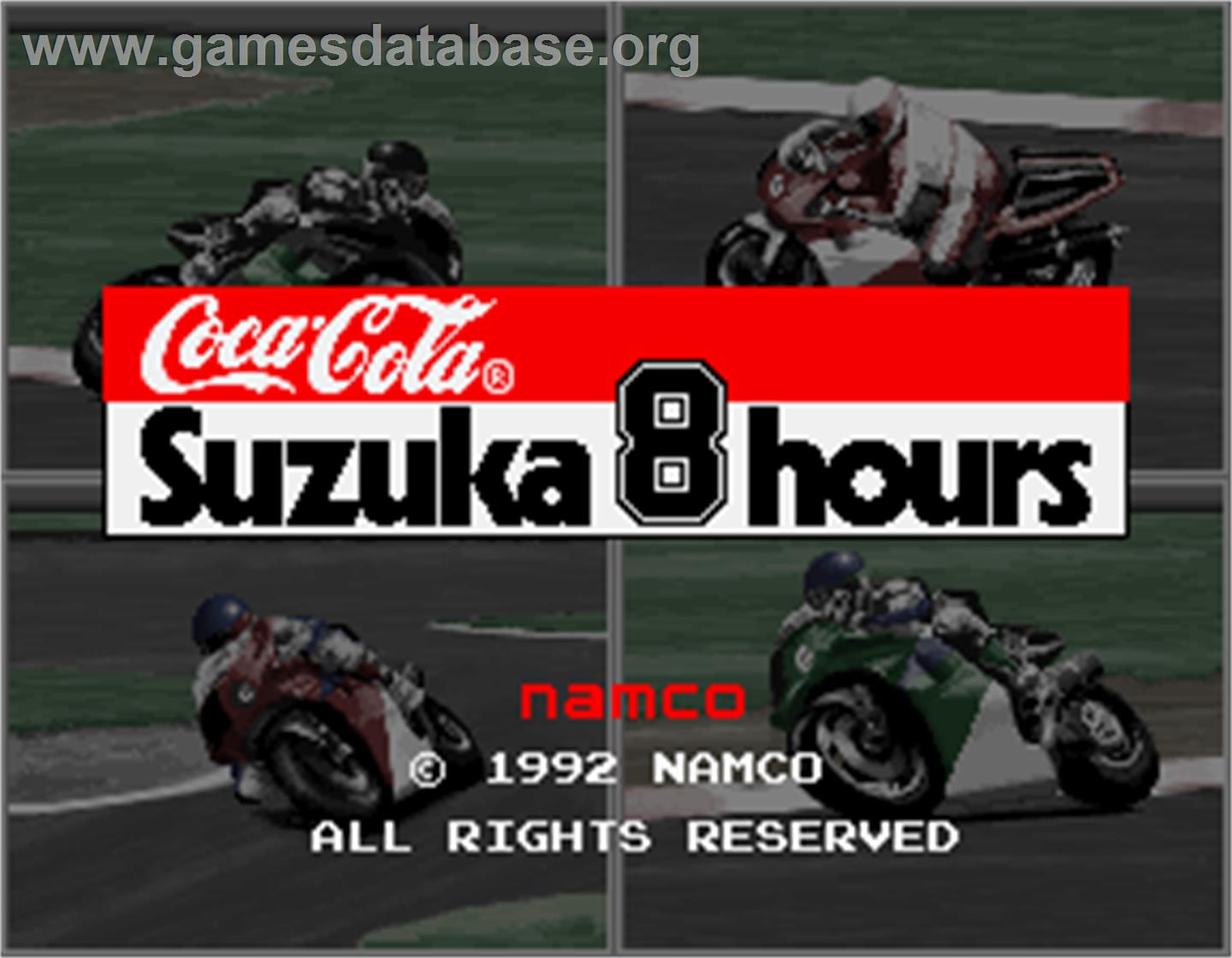Suzuka 8 Hours - Arcade - Artwork - Title Screen