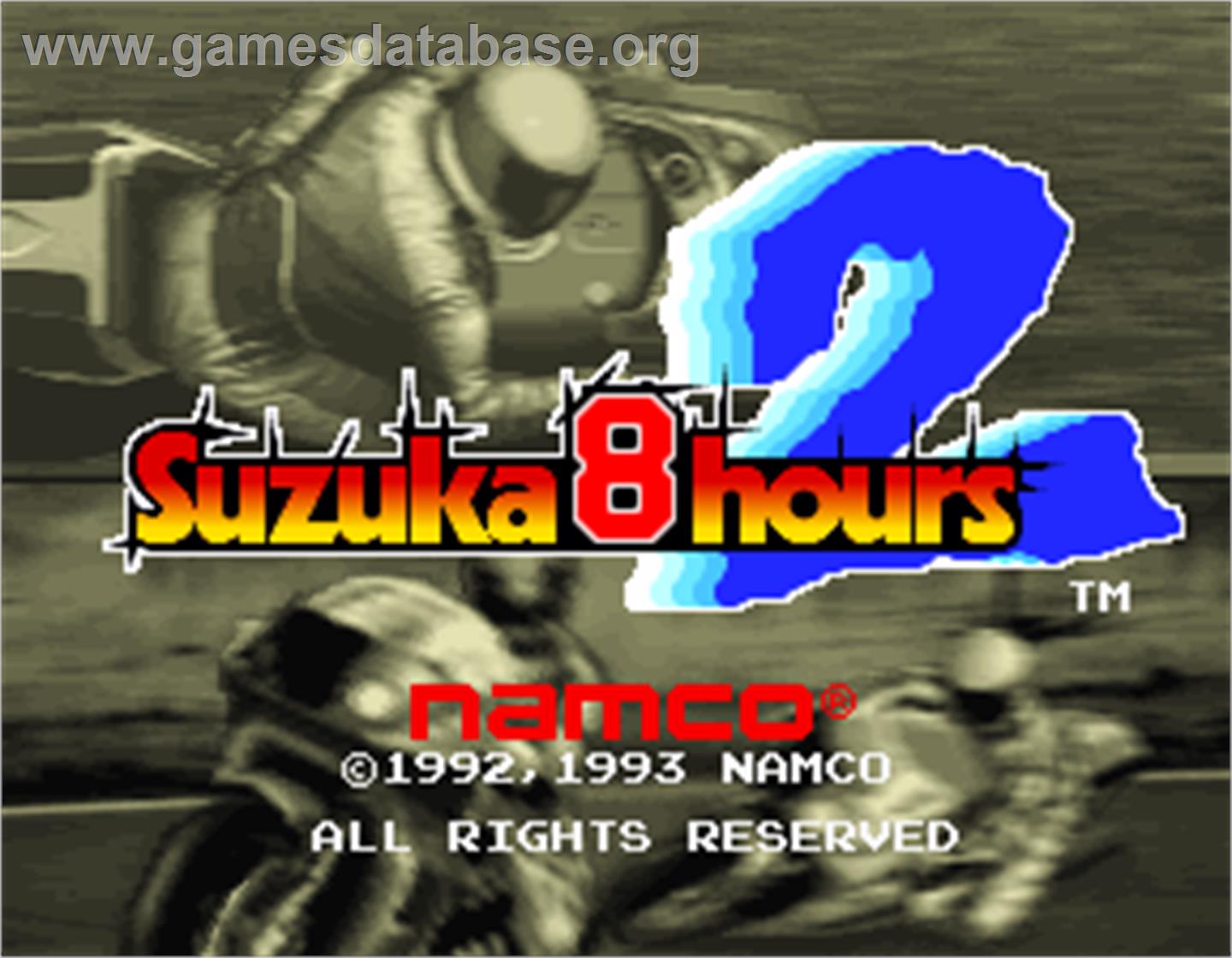 Suzuka 8 Hours 2 - Arcade - Artwork - Title Screen