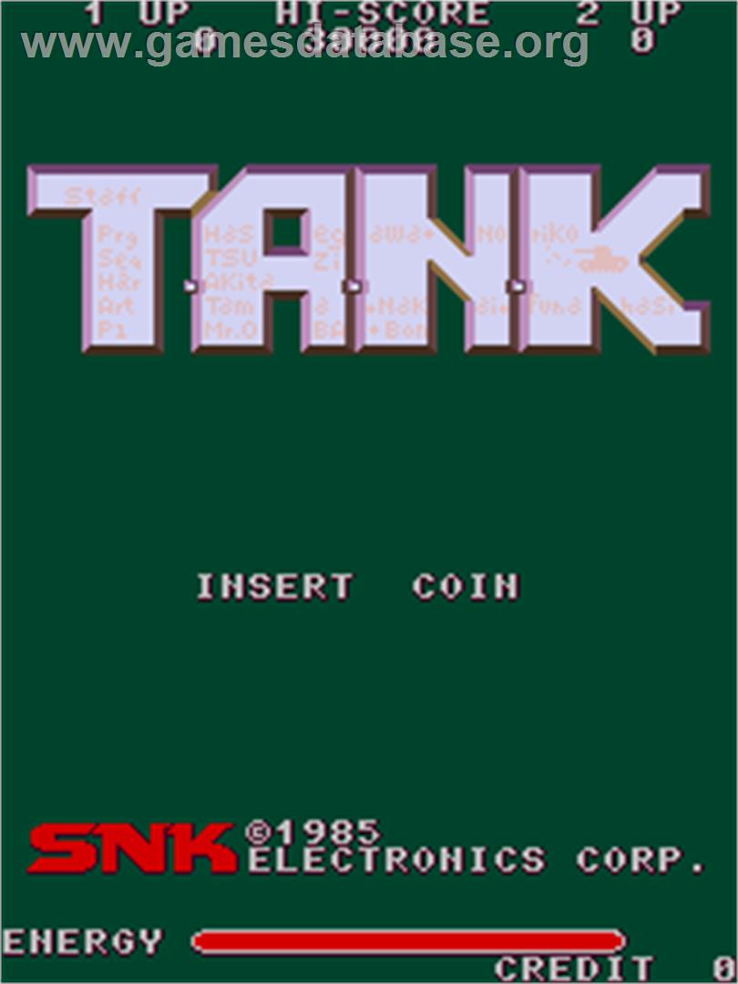 T.A.N.K - Arcade - Artwork - Title Screen