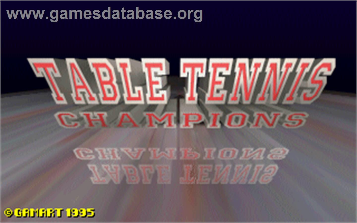 Table Tennis Champions - Arcade - Artwork - Title Screen