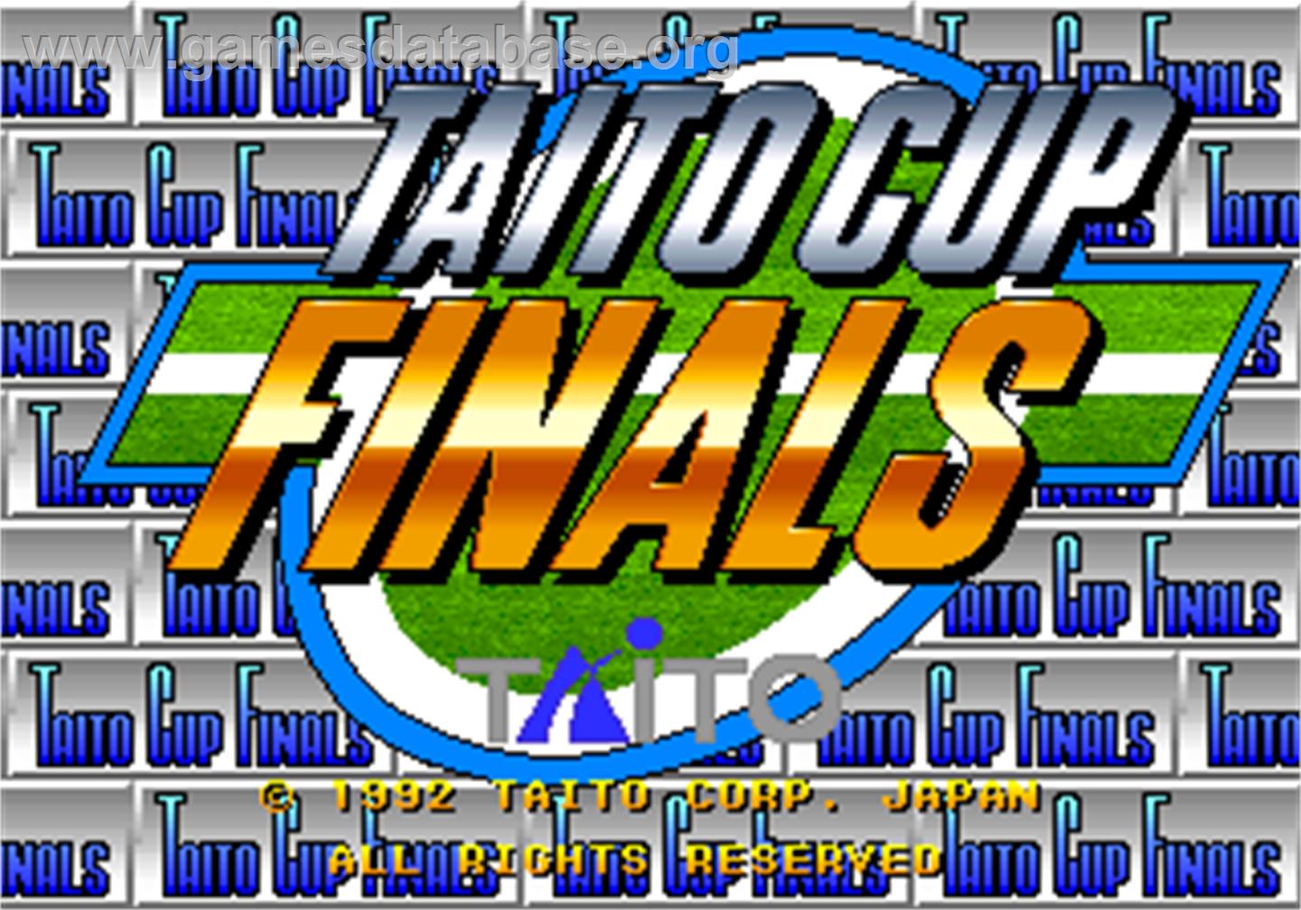 Taito Cup Finals - Arcade - Artwork - Title Screen