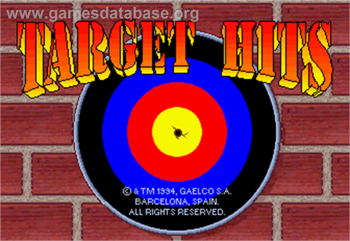 Target Hits - Arcade - Artwork - Title Screen