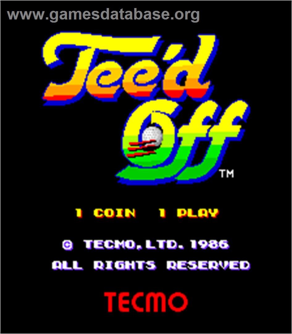 Tee'd Off - Arcade - Artwork - Title Screen