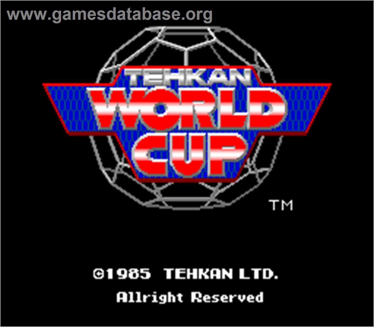 Tehkan World Cup - Arcade - Artwork - Title Screen