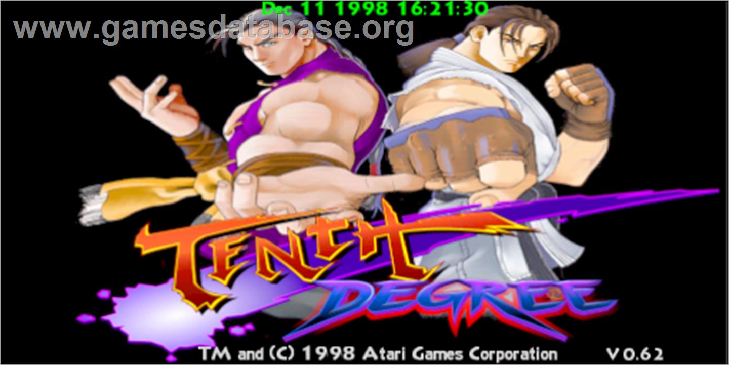 Tenth Degree - Arcade - Artwork - Title Screen
